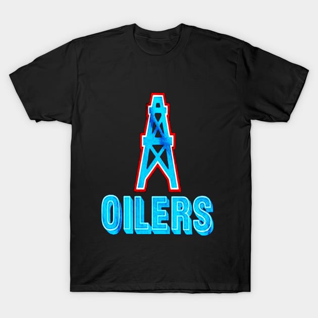 Tennessee Houston Oilers Inspired T-Shirt by nahuelfaidutti